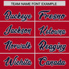 Custom Red Navy Color Block Varsity Full-Snap Letterman Jacket Hoodie