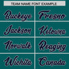 Custom Aqua Navy Color Block Varsity Full-Snap Letterman Jacket Hoodie