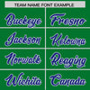 Custom Kelly Green Royal Color Block Varsity Full-Snap Letterman Jacket Hoodie