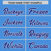 Custom Powder Blue Royal Color Block Varsity Full-Snap Letterman Jacket Hoodie