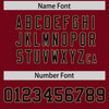 Custom Crimson Black Color Block Varsity Full-Snap Letterman Jacket Hoodie