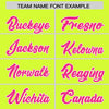 Custom Neon Green Pink Color Block Varsity Full-Snap Letterman Jacket Hoodie