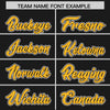 Custom Black Gold Color Block Varsity Full-Snap Letterman Jacket Hoodie