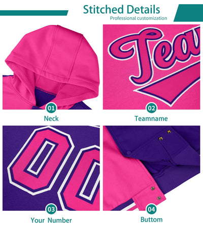 Custom Aqua Gold Varsity Full-Snap Letterman Shoulder Color Block Jacket Hoodie